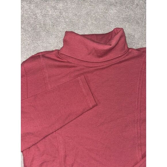 Soft Surroundings shirt womens Medium turtleneck long sleeve ribbed Pima‎ Soft - Picture 1 of 7